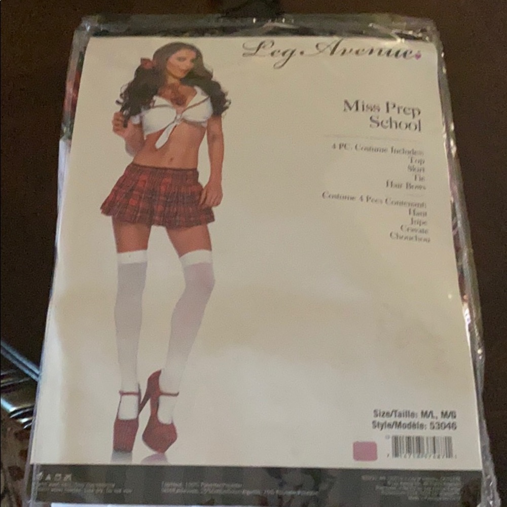 Leg avenue miss prep school costume